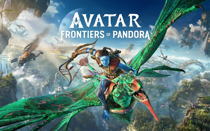 avatar frontiers of pandora, 4k, affisch, 2024 spel, fankon, datorspel, avatar
