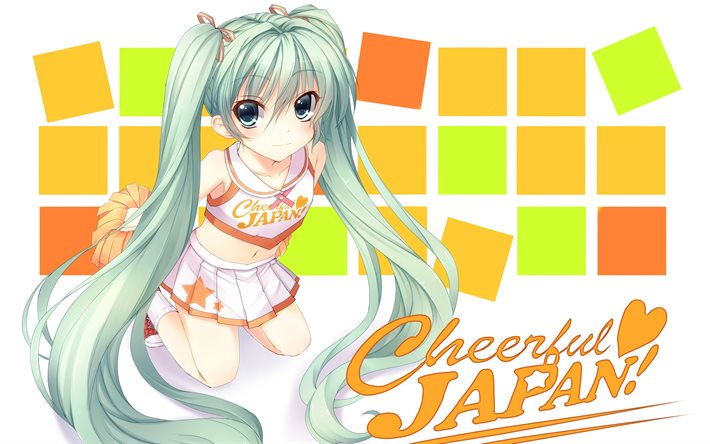 Hatsune Miku, Vocaloid, characters, Cheerful Japan