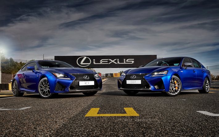Lexus RCF, Lexus GSF, 2016, vettura sportiva, pista di corsa