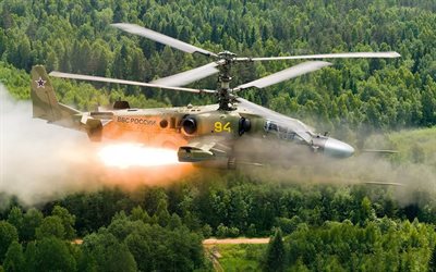 des hélicoptères de combat, alligator, le ka-52, photo hélicoptères