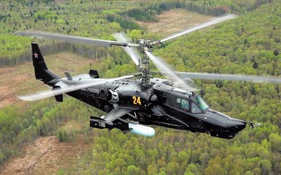 gevärshelikopter, attackhelikopter, ka-50, svarthaj, hokum a