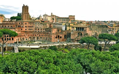 rom, italien, det romerska forumet, forum, antikens rom