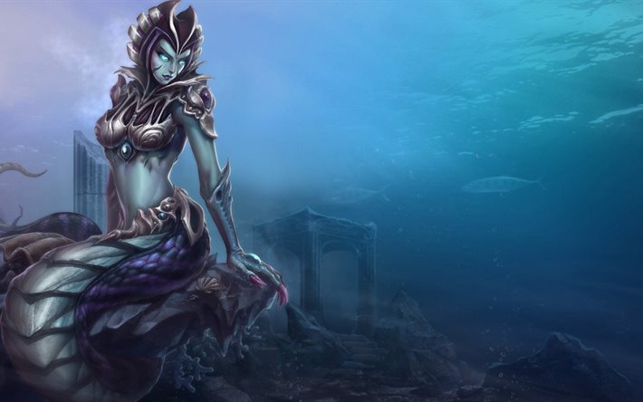 league of legends, siren cassiopeia, sirens