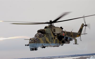 combat helicopter, mi-24p, photo helicopters