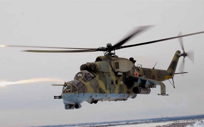 kampfhubschrauber mi-24p, foto-helikopter