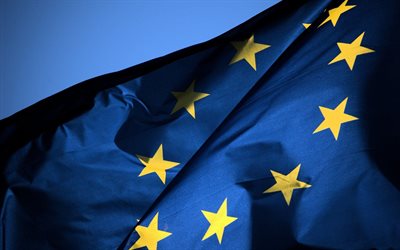 die europäische union, die flagge der europäischen union
