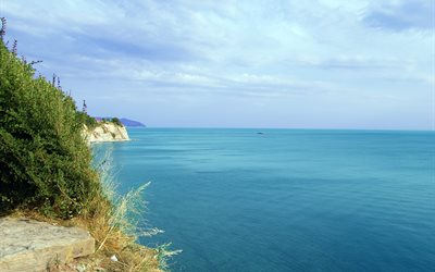 foto di mare, la costa del mar nero, gelendzhik