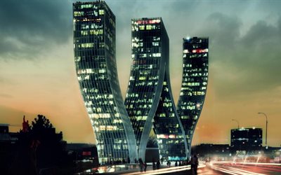 the original skyscrapers, czech republic, prague, walter towers