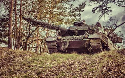 leopard 2, battle tank, un leopardo 2a6m