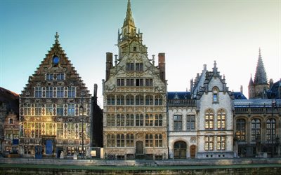 Belçika, gent, ev, mimarlık
