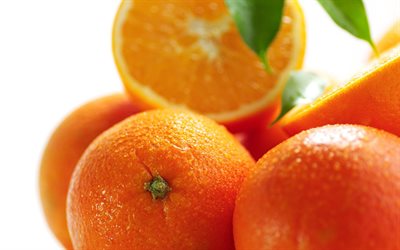 tuoreet hedelmät, appelsiinit, kuva appelsiineista
