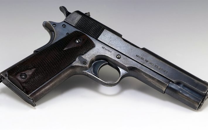 the gun, photo pistols, colt, m1911