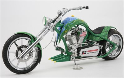 unik motorcykel, chopper, amerikansk chopper