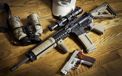 assault rifle, ar-15, pistolen, foto av vapen