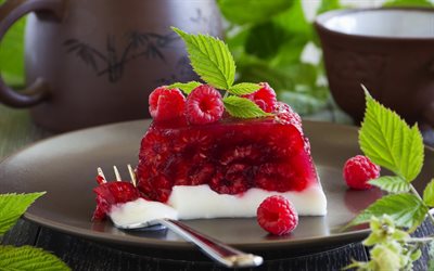 raspberry dessert, sweets, photo desserts, raspberry