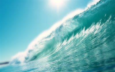 photo of the waves, the crest of a wave, wave inside, sea wave, water