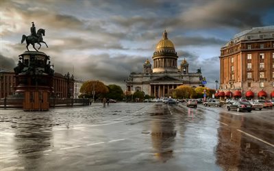 russia, peter, st petersburg, st isaac's cathedral