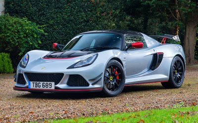 380 Lotus Exige Sport, 2017, süper, yol, gri Lotus