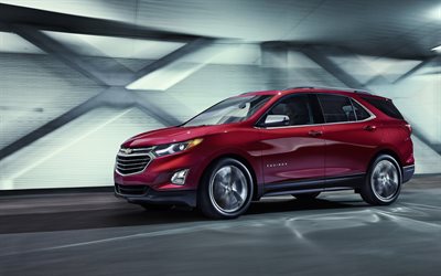 Chevrolet Equinox, 2017, movement, SUVs, red chevrolet