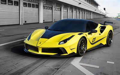 mansory ferrari 488 4xx siracusa, 2016 autos, tuning, supersportwagen, ferrari gelb
