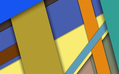 material design, blue and yellow, geometry, colorful backgrounds, geometric art, lines, creative, geomteric shapes, colorful material design, abstract art
