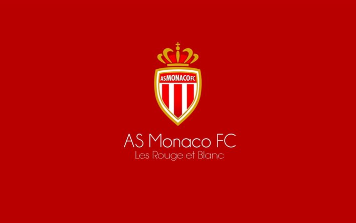 de fútbol, el as Monaco FC, Monte-Carlo, con el emblema del club de fútbol