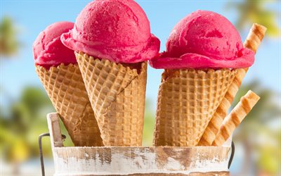 アイスクリーム, お菓子, 桜のアイスクリーム
