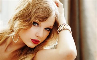 Taylor Swift, cantante, cara, belleza, rubia, espejo de maquillaje