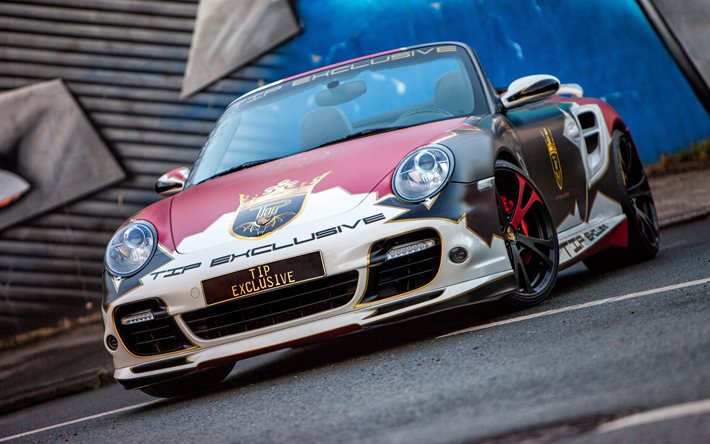 Conseil Exclusive, tuning, 2016, la Porsche 911 Turbo cabriolet, sportcars