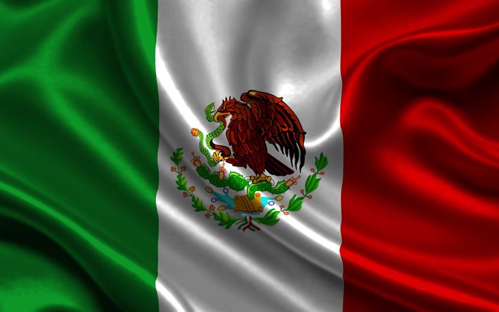 La bandera de México, México, los Estados unidos Mexicanos