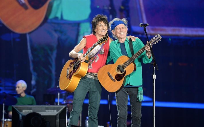 die rolling stones, ron wood, keith richards, promi, ronnie wood