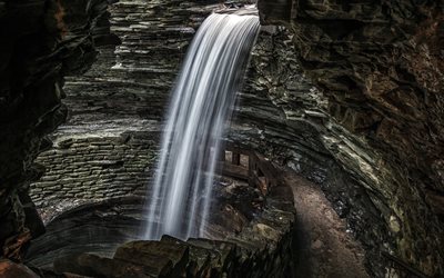 vattenfall, sten, foton av vattenfall, privat