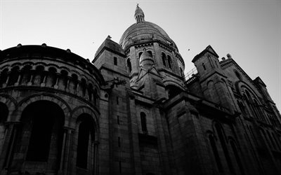 paris, france, basilica, montmartre, sacre coeur, the basilica of sacre-c?ur, catholicism