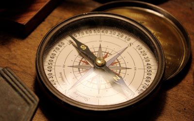 brújula, fotos de los compases, los elementos antiguos