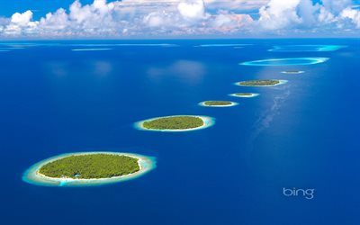 baa, maldiverna, baa-atollen, vacker ö