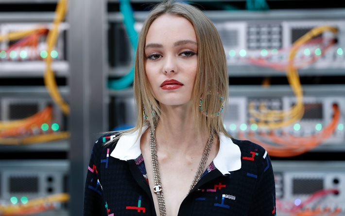 Lily-Rose Depp, actress, beauty, blonde, models