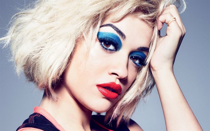 Rita Ora, retrato, cantante británico, rubia, belleza, superestrellas