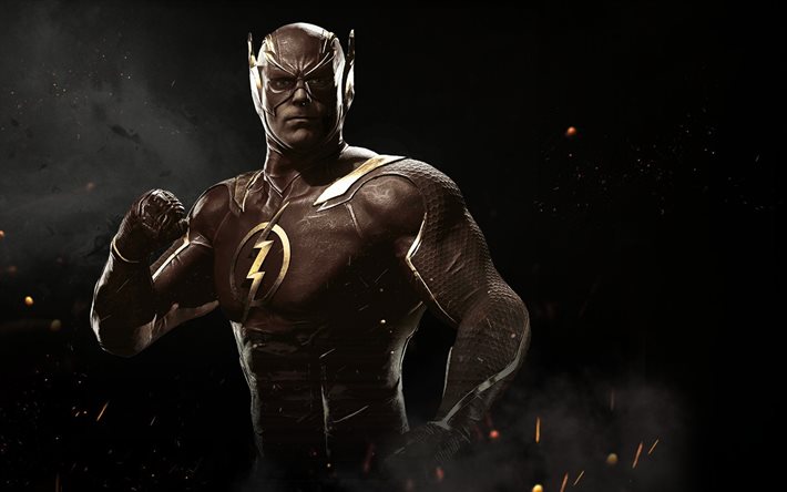 Flash, fighting, superheroes, 2017 games, Injustice 2