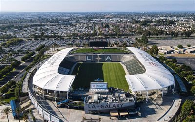 Dignity Health Sports Park, aerial view, Los Angeles, Carson, California, LA Galaxy Stadium, MLS, Los Angeles Galaxy, StubHub Center, MLS stadiums, soccer stadium, USA