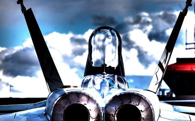 f-18, los motores del caza, motores de boquilla