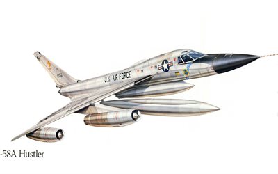 bombardier supersonique, convair b-58, b-58