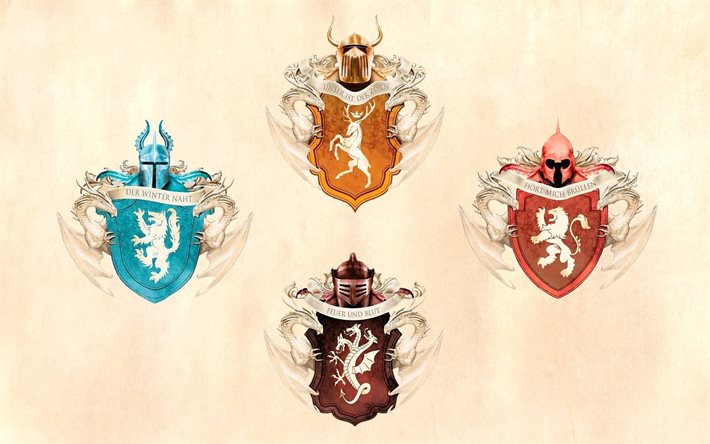 game of thrones, embleme