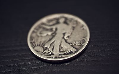 silver dollar, coin, 1917