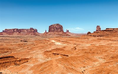 rock, le monument, monument valley, valley, arizona, navajo county, états-unis