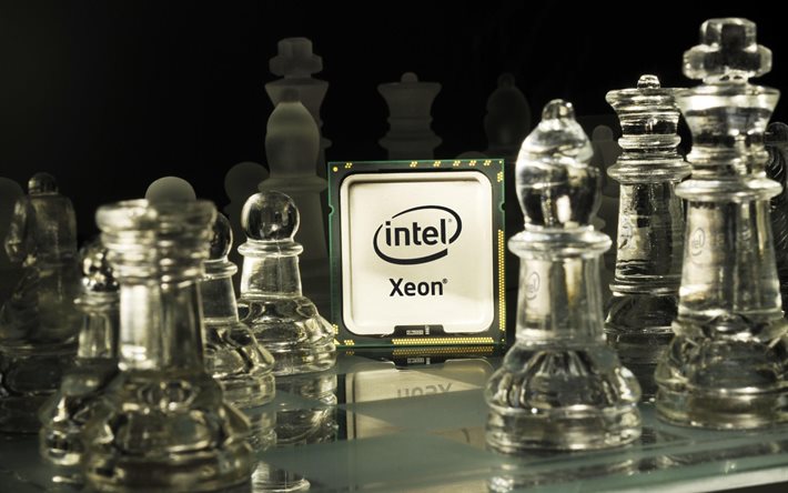 cheap, intel, chess, board, processor, figure