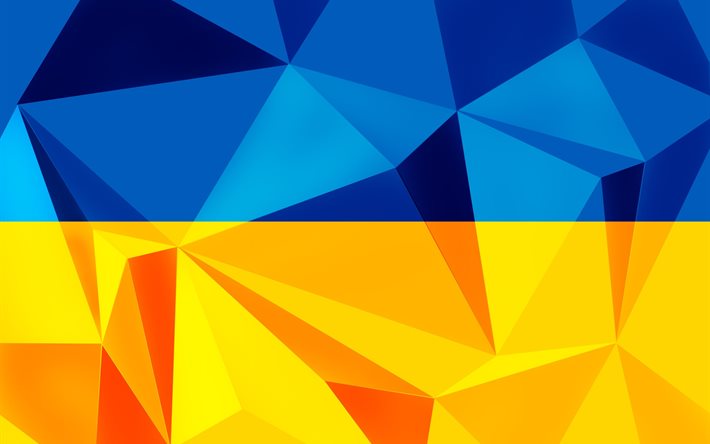 علم أوكرانيا, فسيفساء, العلم الأصفر والأزرق, الرموز في أوكرانيا, العلم الأوكراني