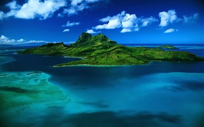 îles andaman, l'île de l'océan indien, l'été