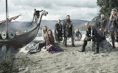 katherine winnick, ragnar lothbrok, travis fimmel, season 3, 2015, the vikings, the series, laguerta