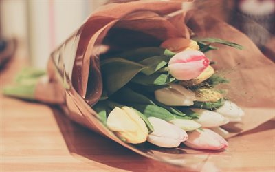 bellissimi tulipani, un bouquet di tulipani, un bouquet di fiori
