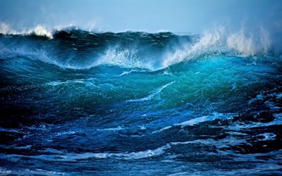 la tormenta, antrim, el océano, las olas del mar, irlanda del norte